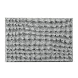 Tapis de bain en chenille ultra doux antidérapant pour enfants, en microfibre, écologique, motif uni minimaliste, lavable, séchage rapide, résistant à l'eau - Product Image 2
