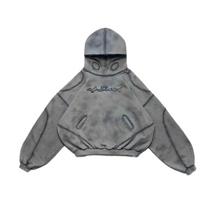 Sweat-shirts oversize pour hommes, streetwear, 100% coton, coupe ample, sweat-shirts personnalisés de haute qualité - Product Image 1