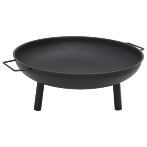 Brasero portable d'extérieur noir, grand et rond, en métal, pour patio et jardin, construction en acier durable, approvisionnement en gros FP009 - Product Image 3
