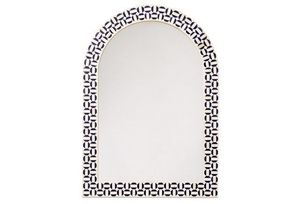 Handcrafted Bone Inlay <b>Mirror</b> <b>Frame</b> Decorative Wall <b>Mirror</b> With Intricate Geometric Pattern For Luxury Home Interiors - Product Image 1