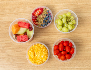 Clear Round Plastic Deli Cup With Lid 24 Oz Disposable <b>Takeaway</b> <b>Container</b> Microwave Safe - Product Image 6