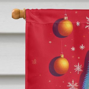 Spitz japonés vacaciones Navidad gran patio Banner arte Multicolor poliéster casa tamaño colgante de pared para porche manga bandera - Product Image 3