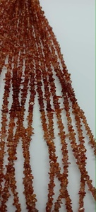 Saphir orange naturel poli, copeaux bruts non taillés, perles de 3*4mm à 4*5mm, pierres précieuses en vrac pour la fabrication de bijoux, fournitures d'artisanat, vente en gros - Product Image 5