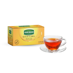 Sachet de thé aux herbes de gros OEM Sachets de thé noir parfumés Sachet double chambre Boîtes de thé étiquettes dorées - Product Image 1