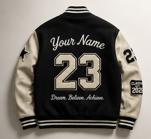 Chaqueta Varsity Estilo Universitario, Abrigo de Invierno Cálido y Cómodo, Prenda Exterior Moderna para Uso Diario, con Logotipo Frontal, Unisex - Product Image 3