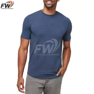 Camisetas de Jersey para Hombre de Alta Calidad OEM, Verano, Casual, Manga Corta, 100% Algodón, Transpirable, Secado Rápido, Ecológico, Antiarrugas - Product Image 1