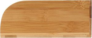 Porte-serviettes de table, boîte carrée, base en bois de bambou, tige en acier, petite taille, décoration moderne pour table à manger et cuisine - Product Image 4