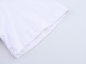 T-shirt graphique d'illustration de mode féminine 2026 blanc coupe oversize imprimé croquis artistique décontracté streetwear haut d'été HD - Product Image 6