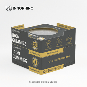 Custom Printed Stackable Display Drawer Carton with <b>Window</b> for Supplement Packaging - Product Image 4