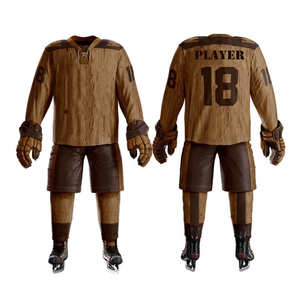 Uniformes de Hockey sobre Hielo Personalizados con Logotipo Bordado 2026 / Uniformes de Hockey sobre Hielo para Adultos 2025, Servicio OEM, 100% Poliéster Personalizado - Product Image 1