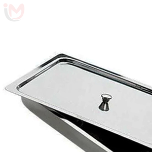 Bandeja de acero inoxidable para instrumentos quirúrgicos con tapa de 6 pulgadas, manual, para uso médico en quirófano - Product Image 2