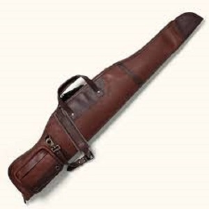 Genuine Leather Long Storage <b>Case</b> Outdoor Gear Carry Bag Adjustable Strap Travel Equipment Holder with Handle Design - Product Image 6