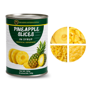 Piña Enlatada Premium de Kim Minh International, Triturada en Jugo con Azúcar Añadido, 560g, Lista para Comer, Larga Vida Útil - Product Image 1