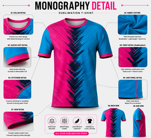 T-shirt en polyester pour sublimation, durable, imprimé sur toute la surface - Product Image 2