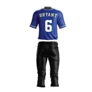 Ensemble d'uniformes personnalisés pour équipes de baseball et softball, grandes tailles, en polyester respirant, imprimé numérique, motif 3D, taille élastique, col en V, manches courtes - Product Image 6