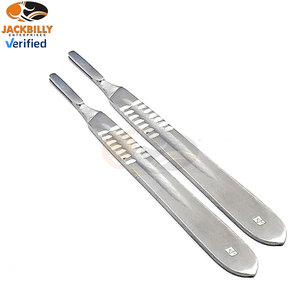 ด้ามมีดผ่าตัดปลอดเชื้อ Surgi ใบมีดผ่าตัดสำหรับการผ่าตัดทางการแพทย์ คุณภาพสูง ผลิตจากสแตนเลสสตีล ใช้แล้วทิ้งหรือใช้ซ้ำได้ เหมาะสำหรับโรงพยาบาล - Product Image 3