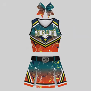 Fournisseur en gros d'uniformes de cheerleading, vêtements de sport légers pour cheerleading, fabrication OEM, production en gros, services d'exportation - Product Image 2