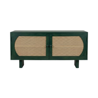 Mueble de Madera de Alta Calidad Estilo Japandi con Almacenamiento para Sala de Estar, Soporte para TV, Diseño Moderno para Aplicaciones Rurales