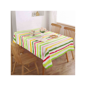 Mantel Neutral con Estampado Botánico de Hojas y Tallos Curvos, de Algodón, Tamaño Personalizado, Hecho en India, para Uso Doméstico - Product Image 5