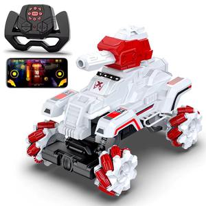 Voiture télécommandée Mirana 4WD Drifter Tank Bullet Shooter 4x4 pour enfants, roues omnidirectionnelles et rotation à 360°, contrôlée par télécommande et application - Product Image 5