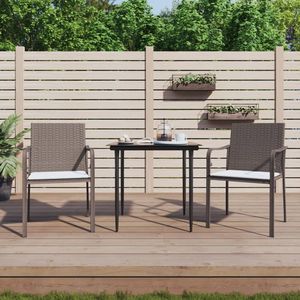Set da Pranzo da Giardino in Marrone, Nero e Bianco Crema - Product Image 1