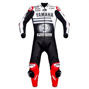 ชุดแข่งรถจักรยานยนต์ Jonathan Rea WSBK รุ่น Ramaha ทำจากหนังวัว/หนังจิงโจ้ สำหรับขับขี่บนสนาม/ขี่มอเตอร์ไซค์  ระดับมาตรฐาน CE 2 - Product Image 1