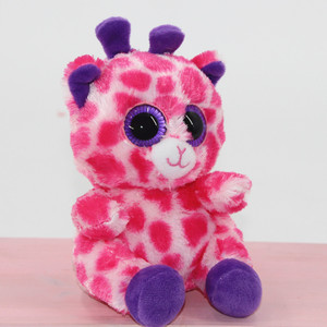 Peluche de Jirafa Rosa con Detalles Morados, Juguete de Peluche Suave para Niños de 2 a 4 Años, Unisex - Product Image 3