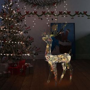 Acrilico 4 ft renna colorata decorazione natalizia 140 LEDs Figurine & giocattolo - Product Image 1