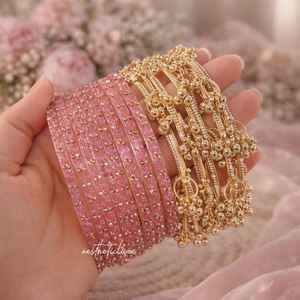 Customized Fabric Glass Kashmiri Chudiyan <b>Sets</b> Elegant Style Latest Festive Eid & Party Wear <b>Bangle</b> Churian For Girls - Product Image 2