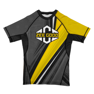 Hot Selling Custom <b>Men</b> Short Sleeve <b>Compression</b> <b>Shirts</b> BJJ Rash Guard UPF50 Anti-Bacterial Breathable Eco-Friendly Wholesale - Product Image 1