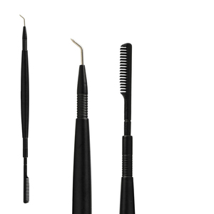 Peigne séparateur de cils en acier inoxydable végétalien à marque privée, outil professionnel durable pour rehaussement de cils et sourcils, vente en gros - Product Image 1
