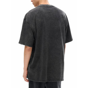 Camiseta de gimnasio y fitness para hombre, estilo vintage, lavado ácido, de alta calidad, 280GSM, corte holgado, oversize, con logo personalizado 2026 - Product Image 5