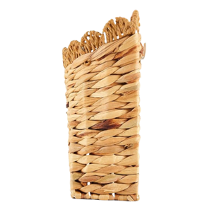 Handwoven Water Hyacinth <b>Wall</b> Basket Scalloped, Premium Indoor <b>Decorative</b> Flower Holder, Vietnam <b>Wicker</b> Hanging Basket Wholesale - Product Image 2