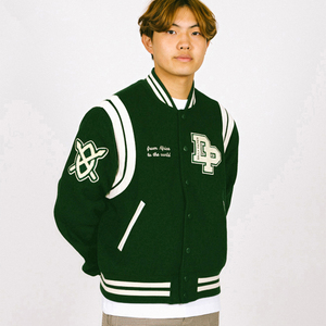 Chaqueta Varsity de Poliéster de Alta Calidad para Hombre, Elegante y Duradera, con Cuello Alto, para Invierno, para Uso Casual y Deportivo - Product Image 2