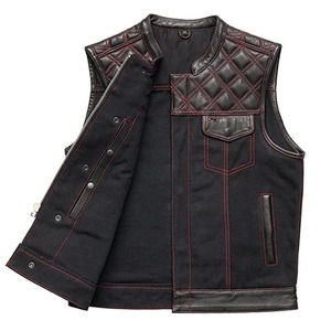 เสื้อกั๊กหนังผู้ชายแฟชั่นสวมใส่สบาย ราคาขายส่ง ดีไซน์โดดเด่น - Product Image 5