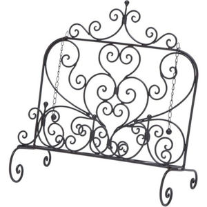 Soporte de Alambre Metálico Recubierto de Blanco para Libros de Cocina, Organizador de Almacenamiento para el Hogar, Estante Ahorrador de Espacio para Revistas, Libros y Archivos - Product Image 2