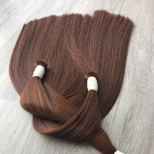 Factory Price 100% Raw Virgin Vietnamese Human Bulk <b>Hair</b> Bone Straight Brown Natural <b>Color</b> Super Double Drawn <b>Hair</b> Extensions - Product Image 1