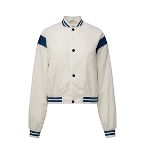 แจ็กเก็ตบอมเบอร์ผ้าซาตินสำหรับผู้หญิงแจ็กเก็ตผ้าซาตินมีโลโก้ขนาดพิเศษ - Product Image 5