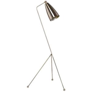 Lampe sur pied en or luxueux avec base en marbre et abat-jour en tissu pour une décoration intérieure élégante - Product Image 2
