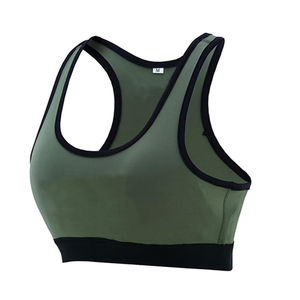 Soutien-gorge de sport pour femmes, tendance, de qualité supérieure, multicolores, simple, à col halter, pour l'entraînement - Product Image 5