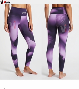 Muestra Gratis: Leggings de Yoga Tie Dye Color Durazno, Cintura Alta, Efecto Push-Up, Secado Rápido, Transpirables, para Mujer - Product Image 3