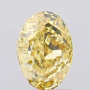 Diamant de laboratoire jaune fantaisie taille ovale, pierre synthétique certifiée IGI pour bague de fiançailles personnalisée, de 1 à 5 carats, pureté VVS2 VS2 - Product Image 4