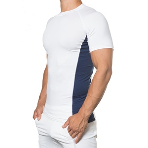Maillot de bain Rashguard à manches courtes pour homme, haute qualité, en gros, sous-vêtement de compression pour la plage - Product Image 2