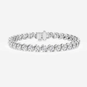 Real Moissanite Tennis Bracelet 925 Silver Prong Set Shiny Sparkling Wrist Chain Party Jewelry <b>Gift</b> for Women - Product Image 2