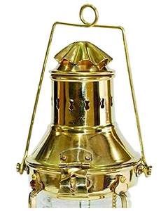 Farol de Latón Vintage, Portavelas Decorativo Hecho a Mano, para Mesas de Comedor, Resorts y Decoración de Eventos - Product Image 1