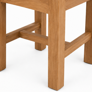 Ensemble de salle à manger ARTERRA en teck artisanal de qualité supérieure, table rectangulaire moderne, chaises à dossier haut pour villa, hôtel, appartement - Product Image 5