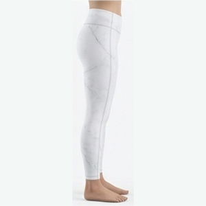 Leggings respirants et sportifs pour femmes, taille haute, longueur intégrale, imprimé marbré, extensibles, tricotés en Spandex et Polyester, style basique toutes saisons - Product Image 3