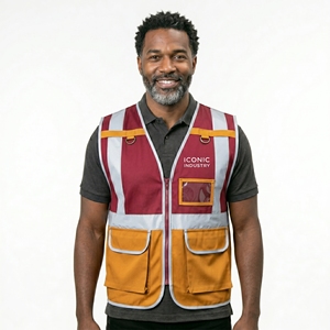 Road Safety Vest Windproof Construction <b>Work</b> Motorcycle High Visibility Reflective Breathable <b>Waterproof</b> Polyester Quick Dry - Product Image 1