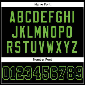 เสื้อฟุตบอลอเมริกันสีดำและเขียวแบบปรับแต่งได้ พร้อมดีเทลสีดำ ผ้าตาข่ายโพลีเอสเตอร์ระบายอากาศ ชุดทีม สามารถปรับแต่งได้ - Product Image 4