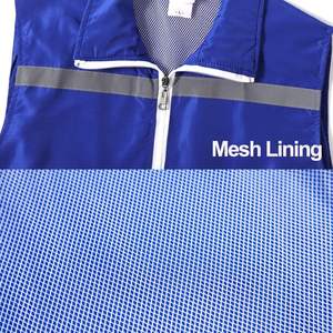 2025 Gilet de sécurité de supermarché bénévole coupe ajustée avec rayures réfléchissantes gilet d'événement d'activité respirant Logo personnalisable - Product Image 2